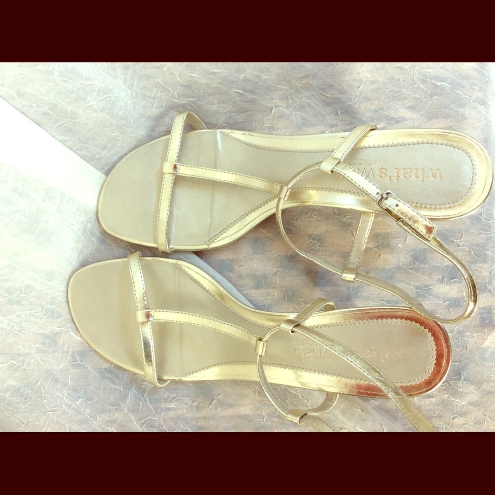 *LAST CALL* What’s What Gold sandals